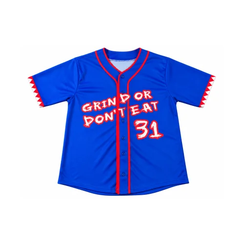 Custom Performance Baseball Jersey in blue with red accents SI-SW-218