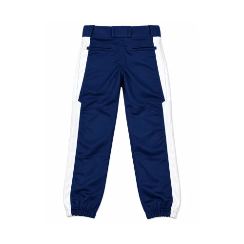 Custom Baseball Pants in Navy Blue with White Stripes SI-SW-229 — Back