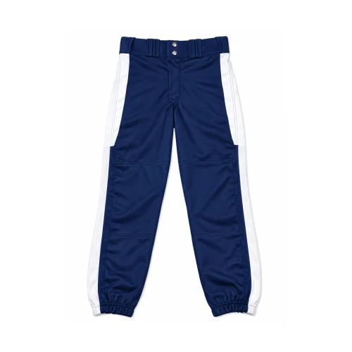 Custom Baseball Pants in Navy Blue with White Stripes SI-SW-229