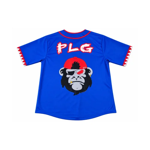 Custom Performance Baseball Jersey in blue with red accents SI-SW-218 — Back