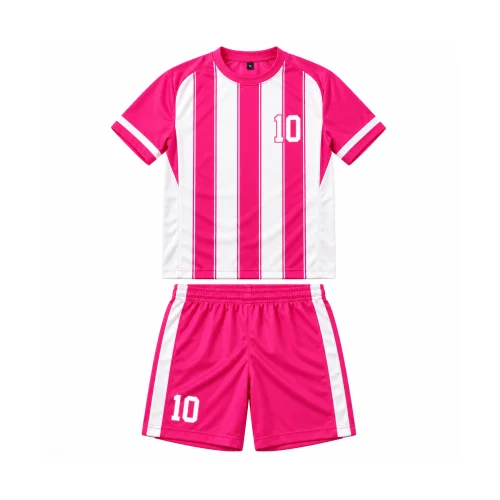 Women's Soccer Performance Uniform Kit in pink and white SI-SW-226